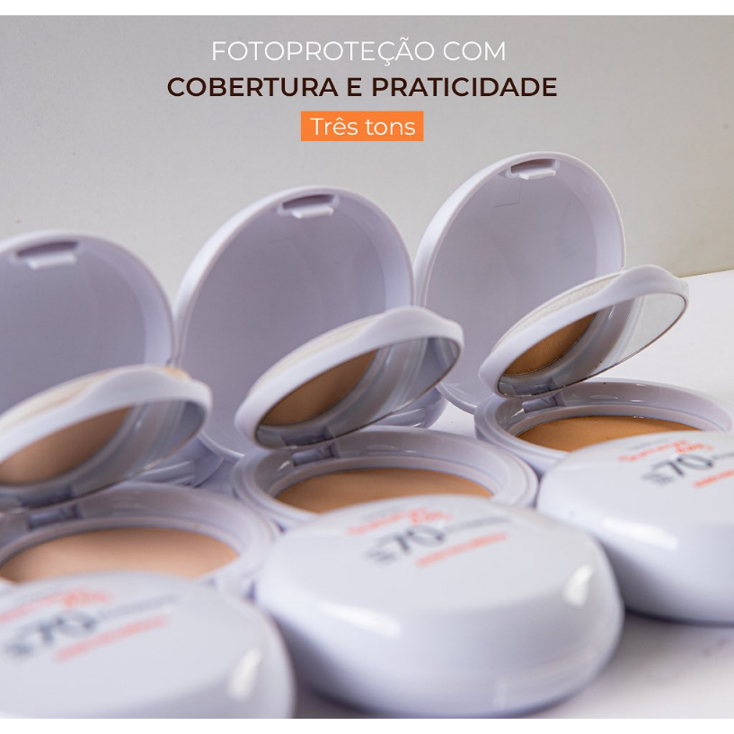 Odorata - Filtro Solar Mineral em Pó Compacto FPS 70 Summer Day 6,5 g em Oferta na Shopee