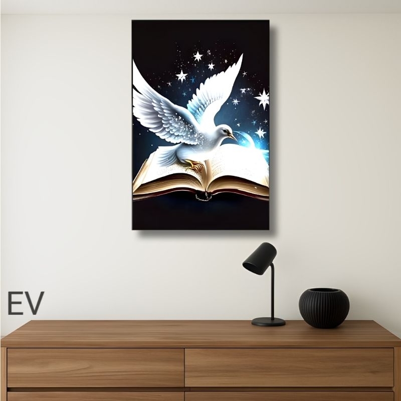 Quadro decorativo pomba da paz, Divino espírito santo incrível