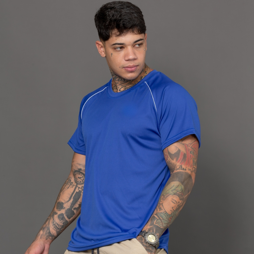 Kit 3 Camiseta Masculina Dry Proteção Solar UV50 Térmica Anti Suor Academia Esporte Basica Lisa