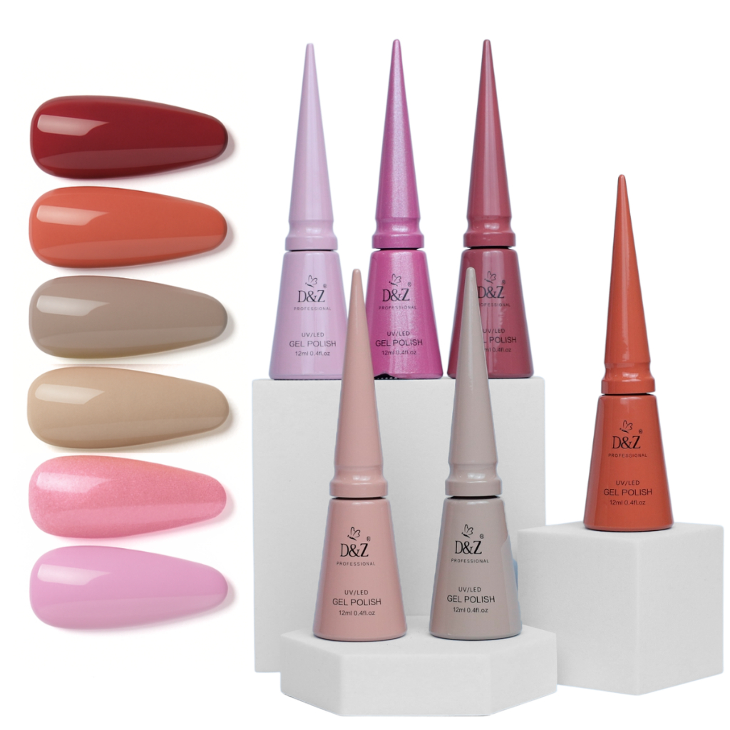 KIT 6 Esmaltes em Gel D&Z 12ml Alta Pigmentação Coleção Premium em Oferta na Shopee