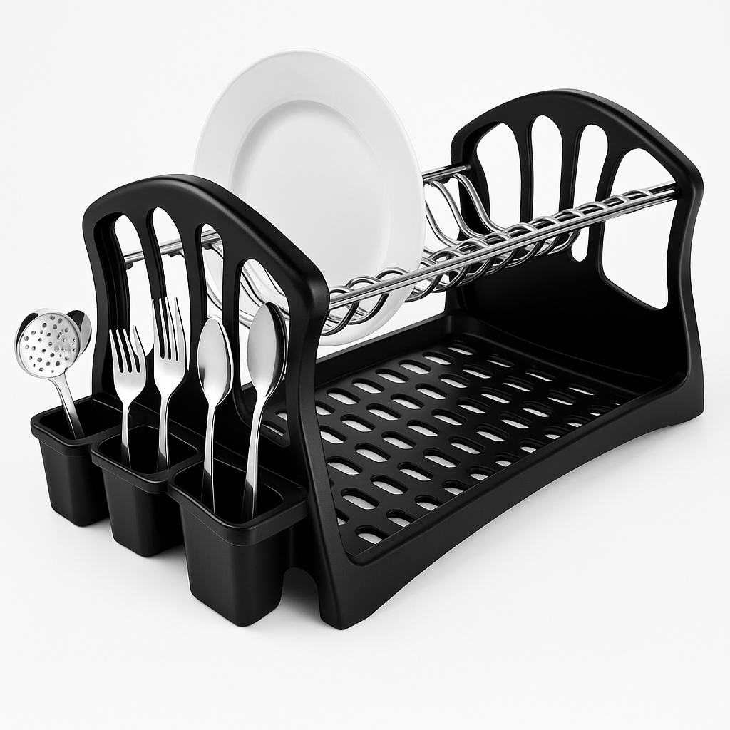 Escorredor Duplo de Louças 13 Pratos louças sempre organizadas