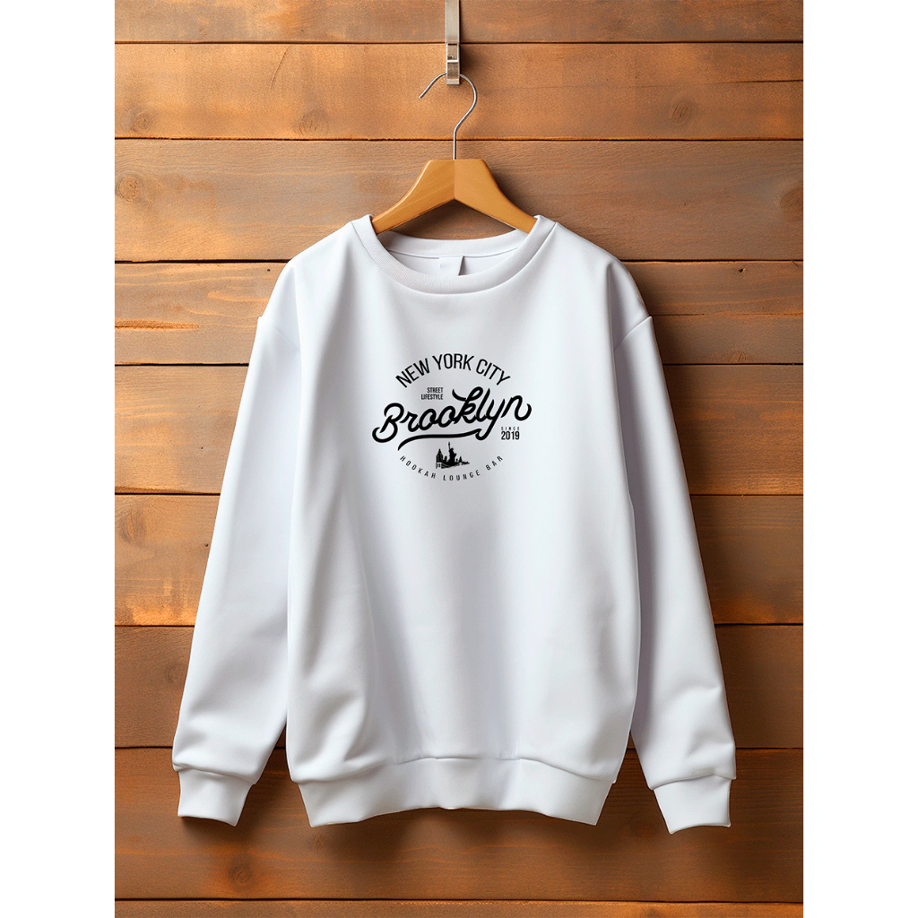 Blusa De Frio Careca Casaco Feminino e Masculino Basico Flanelado Moletom Gola Redonda Unissex Brookyn