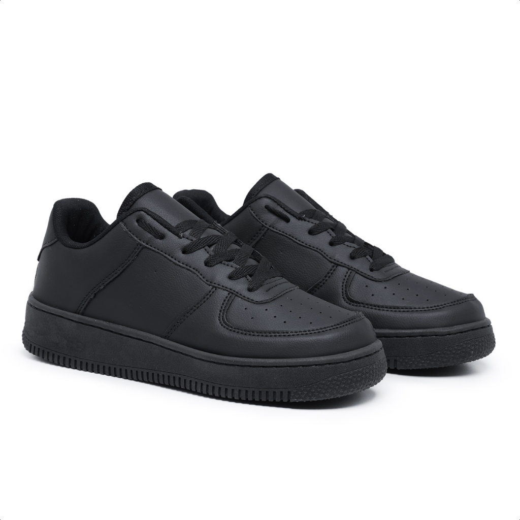 Tenis Preto Clássico Oversize Liso Sola Alta Macio Sapatenis Street leve Skate Promoção Masculino