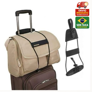 Cinta Ajustável Bagagem Alça Elástica Mala Viagem Bag Bungee Comissário Tripulante Prendedor De Mala Necessaire em Oferta na Shopee