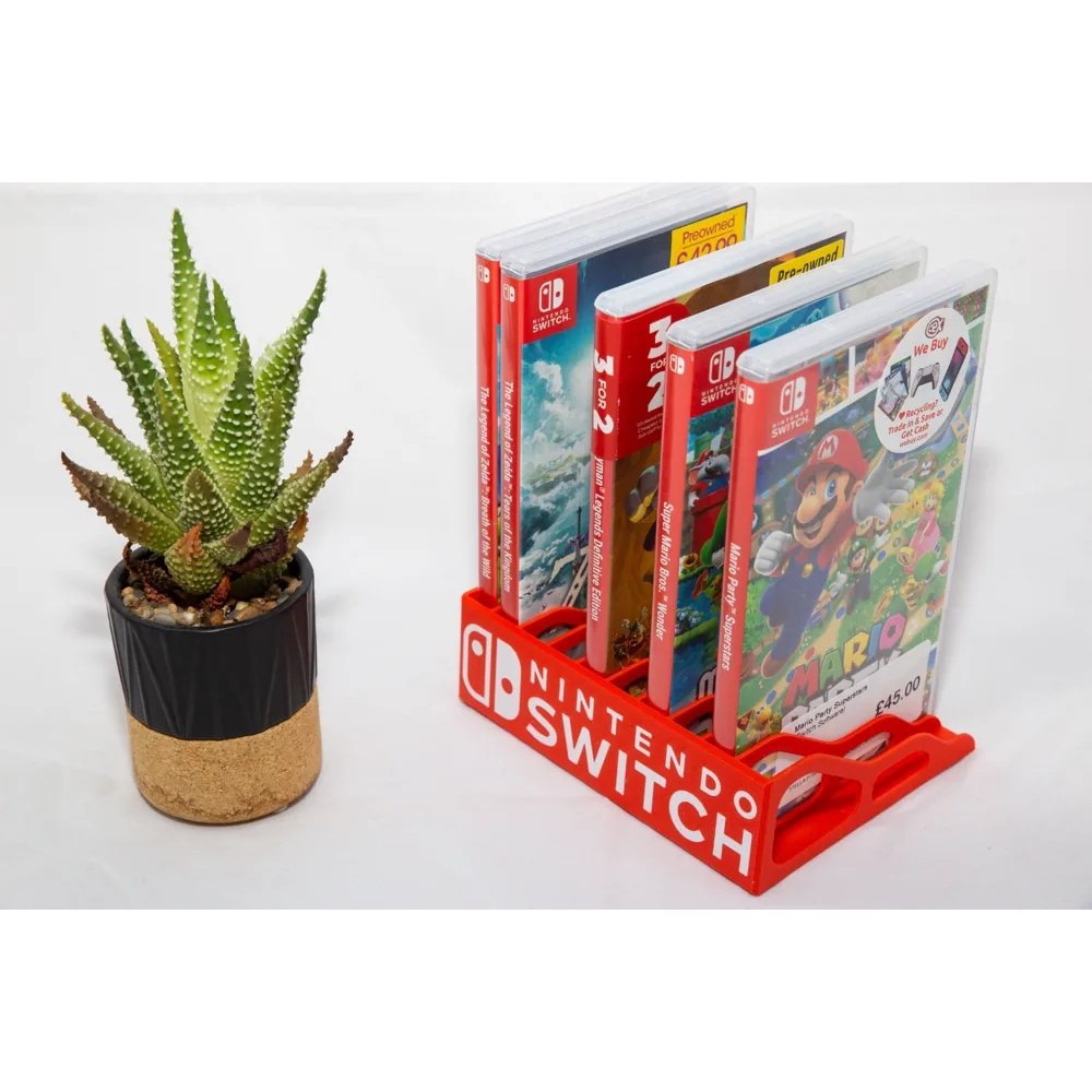 Suporte Organizador para Jogos Nintendo Switch – Design Moderno e Compacto