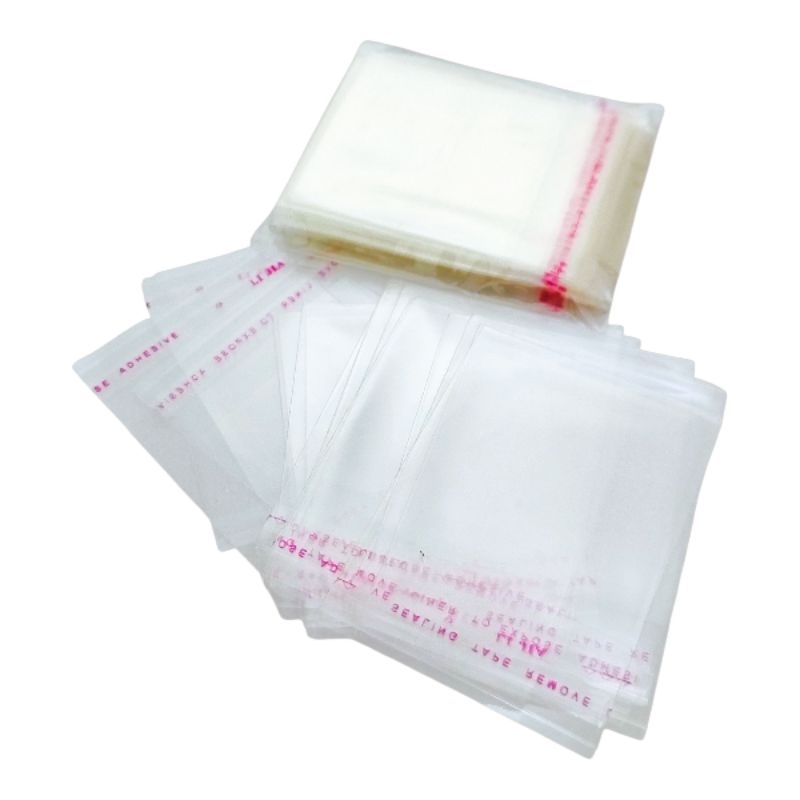 saquinho plastico kit 100 unid tamanho 5x5cm +2cm aba adesiva transparente ideal bijuterias embalagem plastico sacolinha