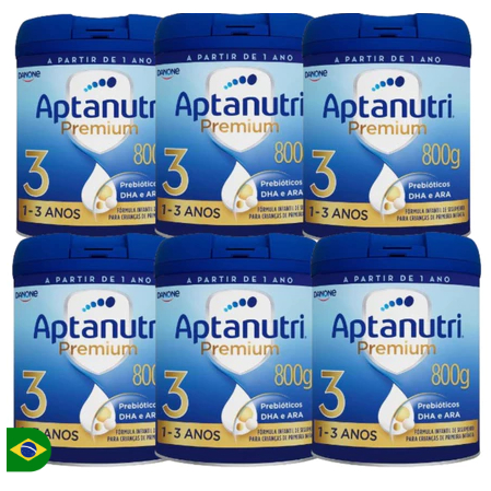 kIT C/6 Latas Aptanutri Premium N°3 800gr 1-3 Anos