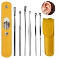 Kit Jogo Removedor De Cera De Ouvido Fácil Limpeza + Estojo (6 Peças) em Oferta na Shopee