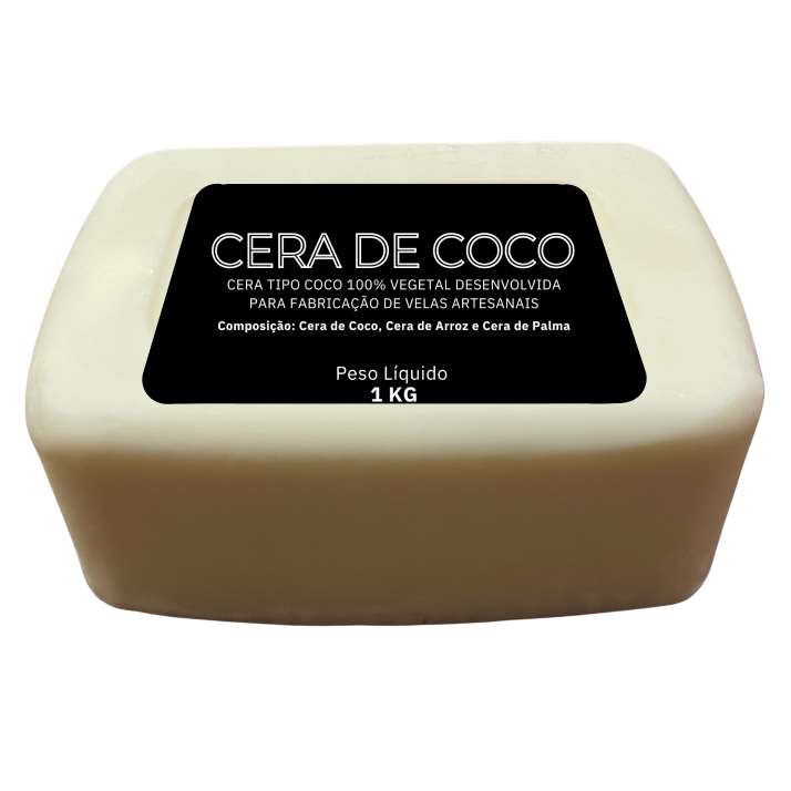 Cera de coco 1kg 100% Vegana para velas artesanais T02 em Oferta na Shopee