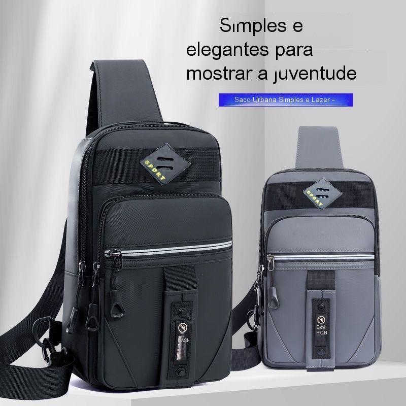 Mochila de Peito Masculina Grande Capacidade WT522