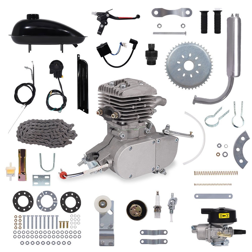 JOYFOX Kit Completo Motor Para Bike 80 Cilindradas Bicicleta Motorizada