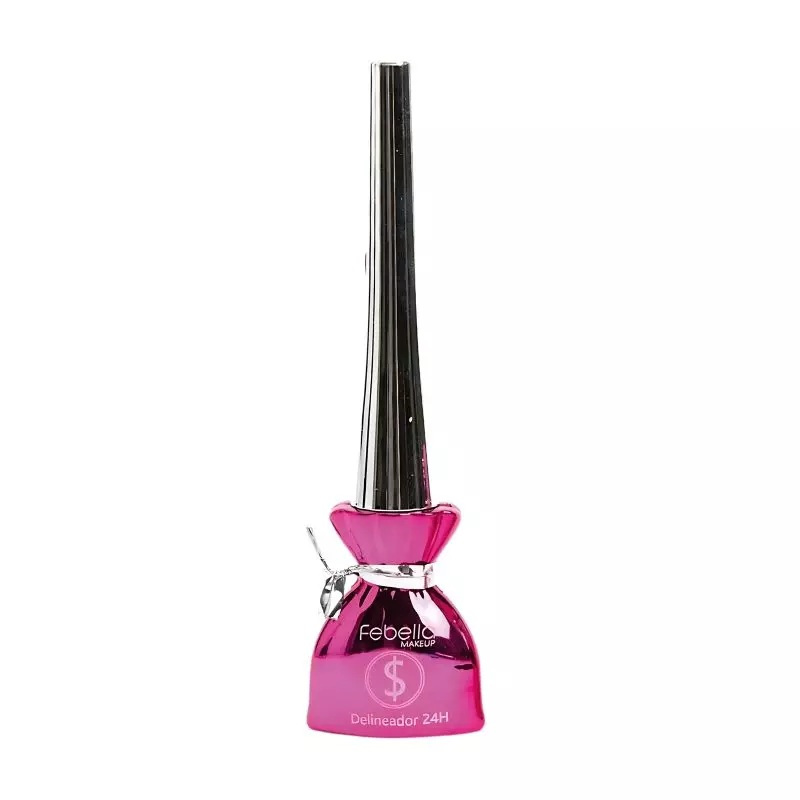 Delineador Líquido 24h - Febella MakeUp – Mais vendido - Acabamento matte sem transferência
