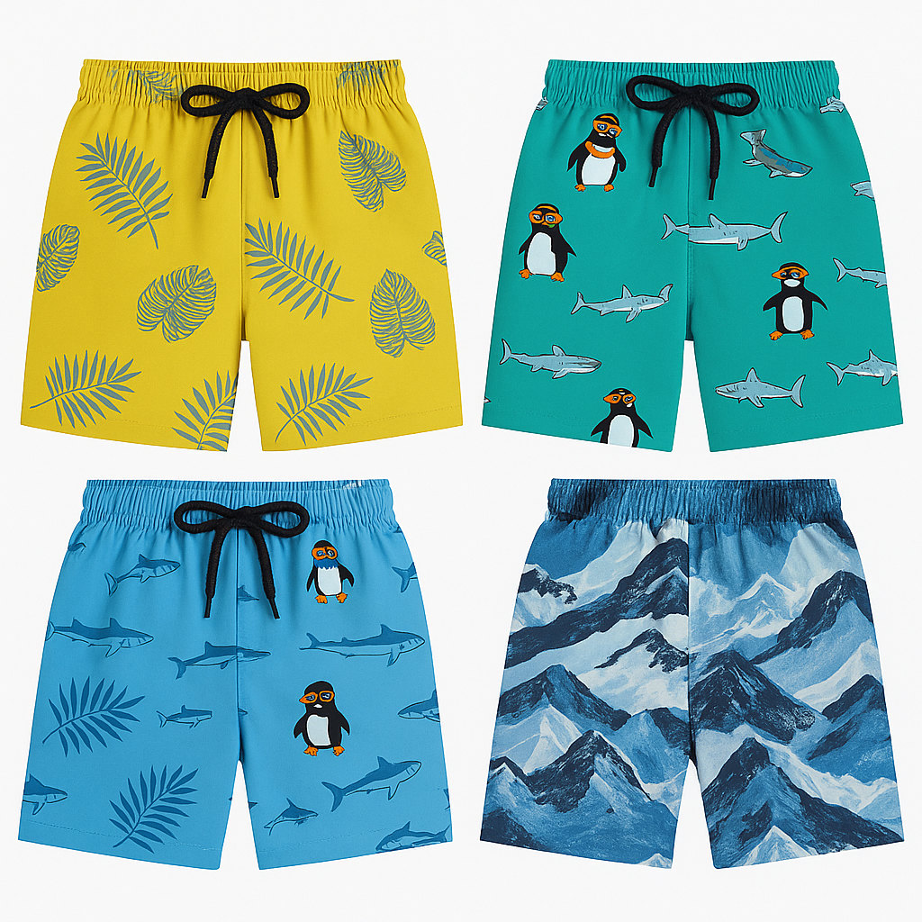 Bermuda infantil kit 3 peças sortidas em tactel ou (1)unitário, shorts menino. — imagem 2 de 2
