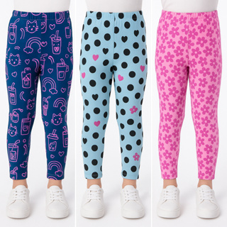 Legging infantil menina calça em cores sortidas kit com 3 peças e unitário. em Oferta na Shopee