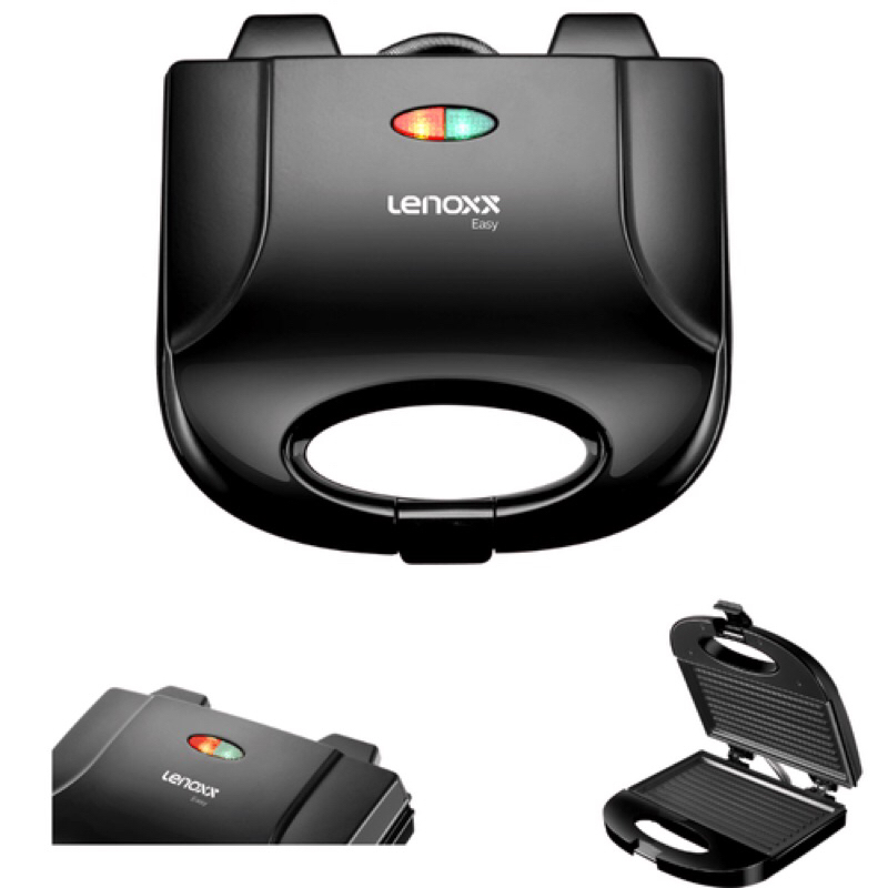 Sanduicheira Grill Elétrica Lenoxx PSD121 Preta 127V