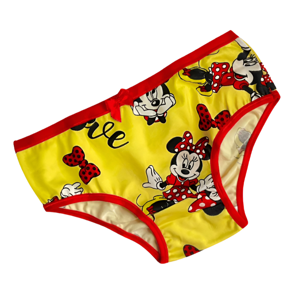 Calcinha Infantil Menina Estampada Microfibra Forro 100% Algodão Kit 05 Calcinhas Sortidas