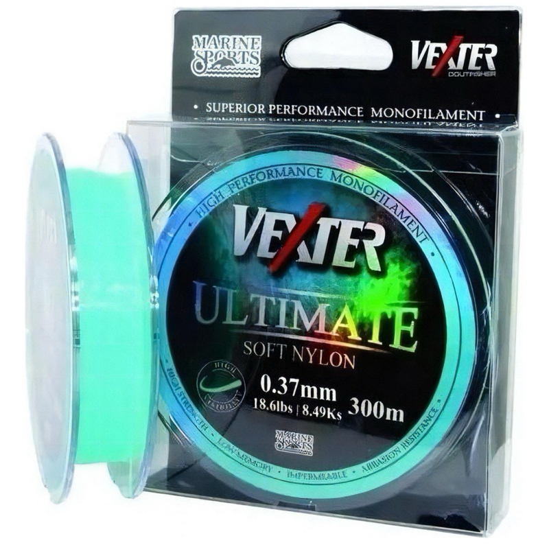 Linha Monofilamento VEXTER Ultimate Soft 300m - Marine Sports - 0,33 0,37 0,40mm - Ideal para Pesqueiros — imagem 2 de 2