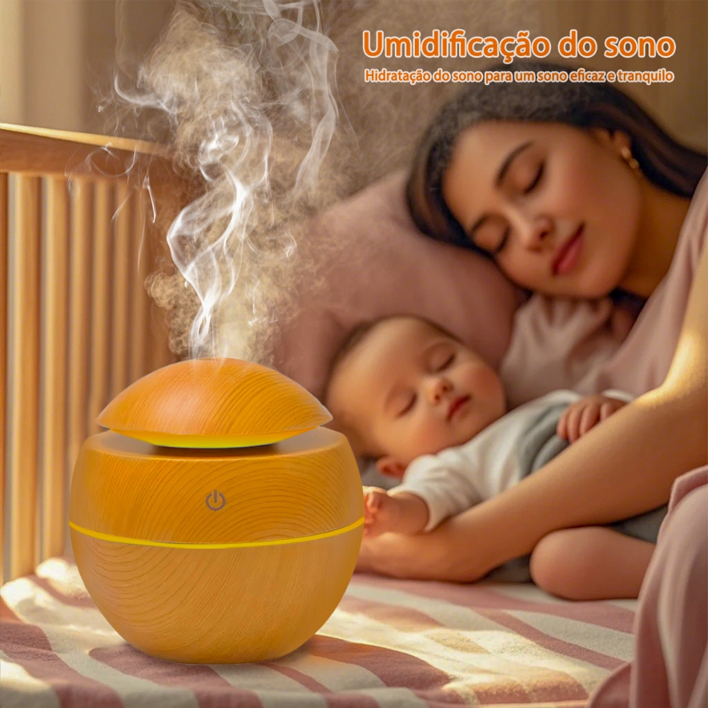 Difusor Essencial Óleo Ultrassônico Aromaterapia De Aroma E Umidificador Aromatizador De Ar KF8801