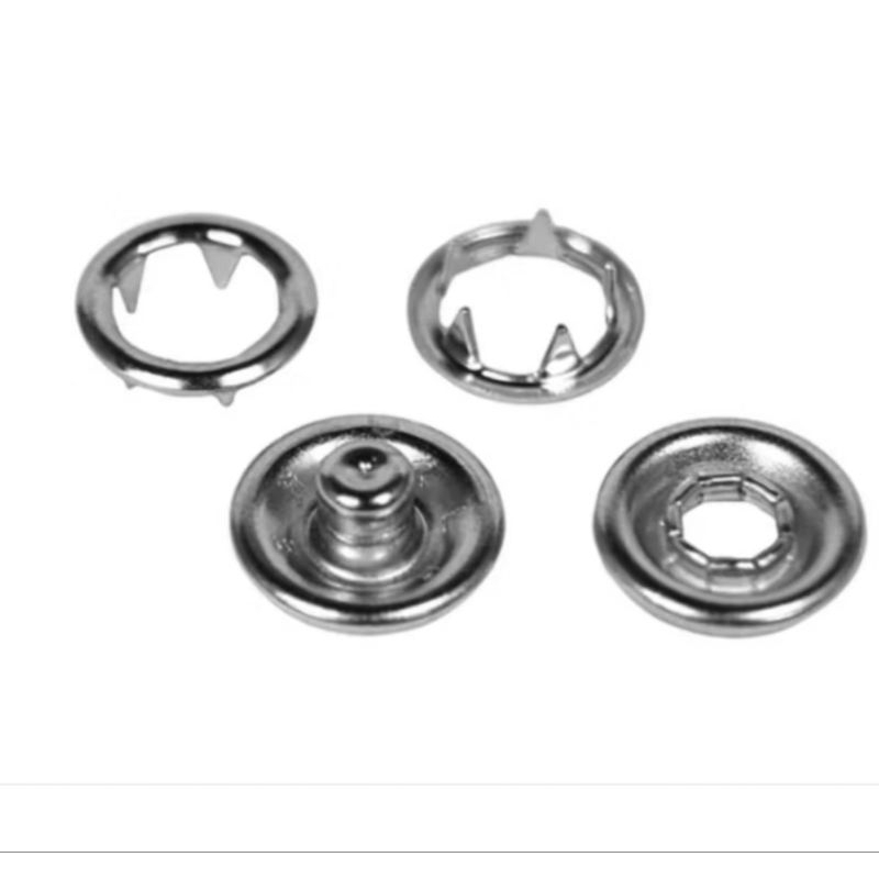 Kit 1000 botões tic tac 35 9mm niquelado