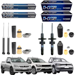 KIT 4 AMORTECEDOR SAVEIRO G5 G6 G7 2008 A 2025 NAKATA + KIT