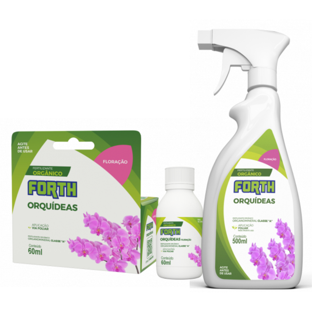 Adubo Fertilizante Orgânico Orquídea Floração Pronto Uso 500ml ou 60ml Concentrado Refil