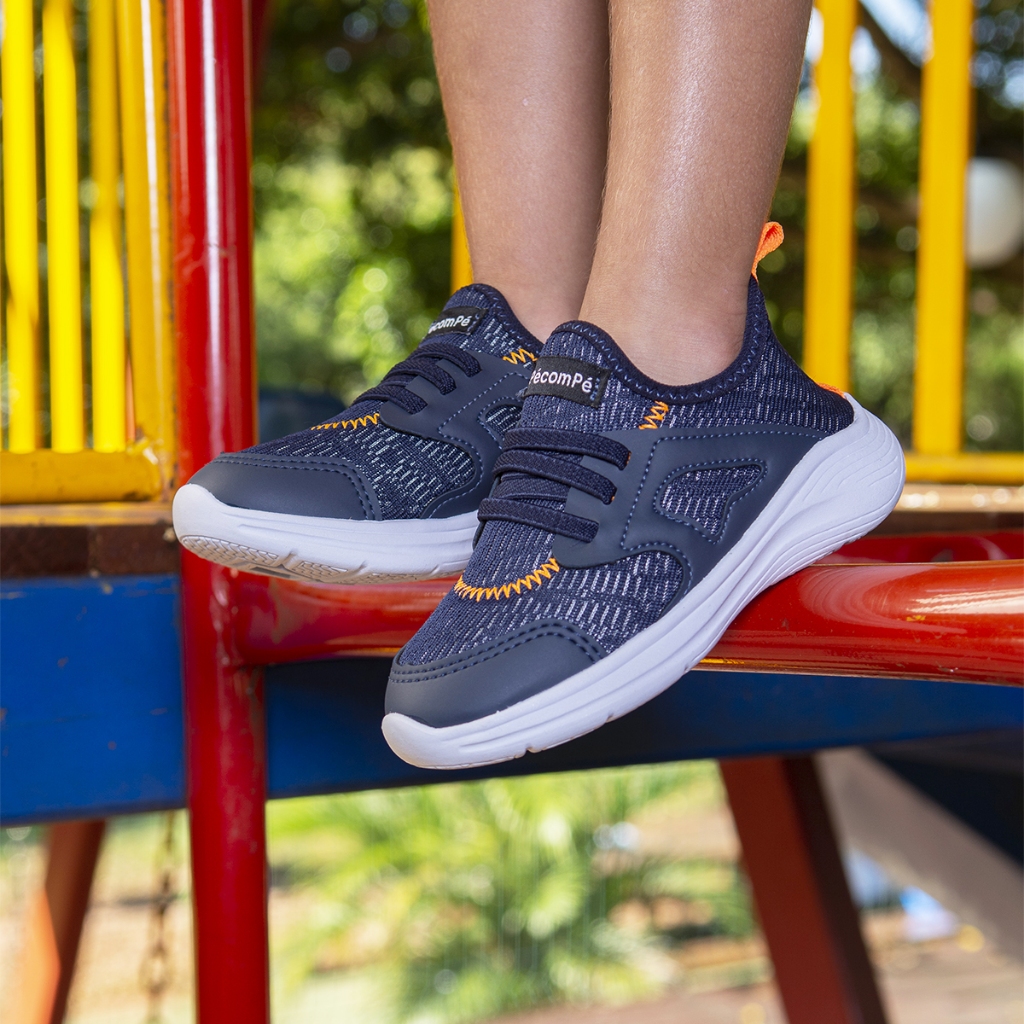 Tênis Infantil Menino Estiloso Moderno Passeio Conforto Casual Guty Runner Marinho em Oferta na Shopee