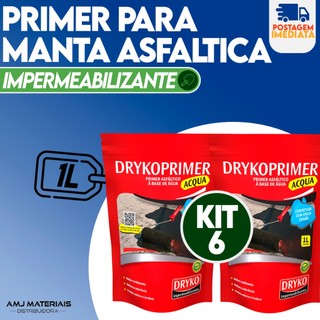Primer para Manta Asfaltica Aluminizada 1l Dryko Acqua