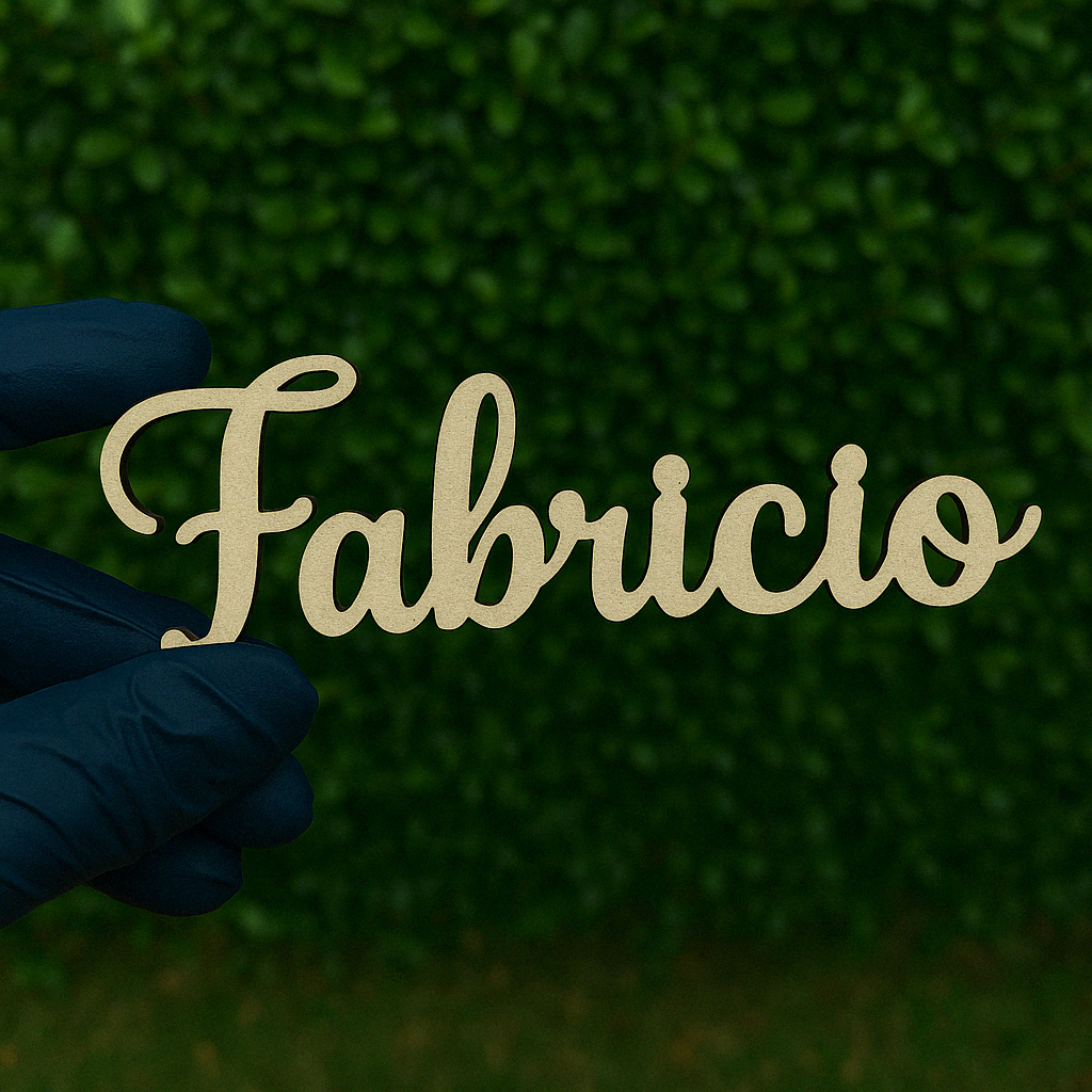 15CM Nome Personalizado MDF Cru Artesanato Aplique frase Convite aniversário lembrancinha decoração
