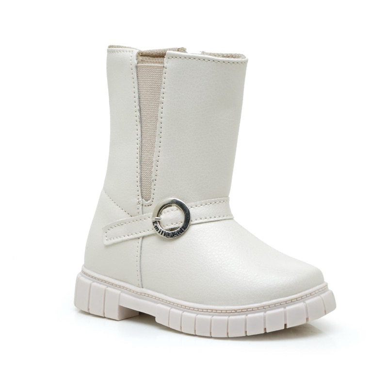 Bota Infantil Feminina Menina Botinha Infantil Preta/Nude Inverno Bota Menina Bota Infantil 19/20 a 25/26
