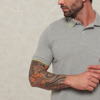 Camisa Polo Masculina Piquet Duplo Manga Curta Uniforme Lisa Gola com Botão Camiseta 100% Algodão 6 em Oferta na Shopee