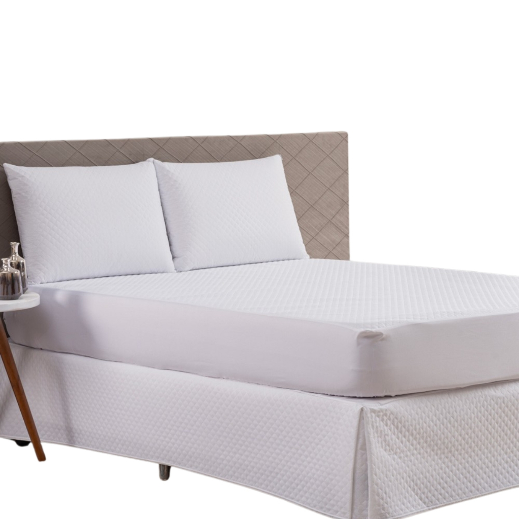 Capa para Colchão Impermeavel de Cama Matelado Solteiro King Viuva 1,88 x 1,28 x 30