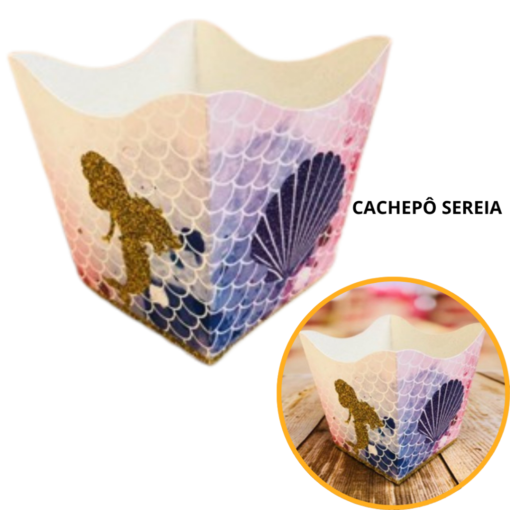 10~50 KIT CACHEPÔ FESTA SEREIA 9X9X7CM VAZO DECORAÇÃO 72.1 ( NC TOYS CACHEPÔ )