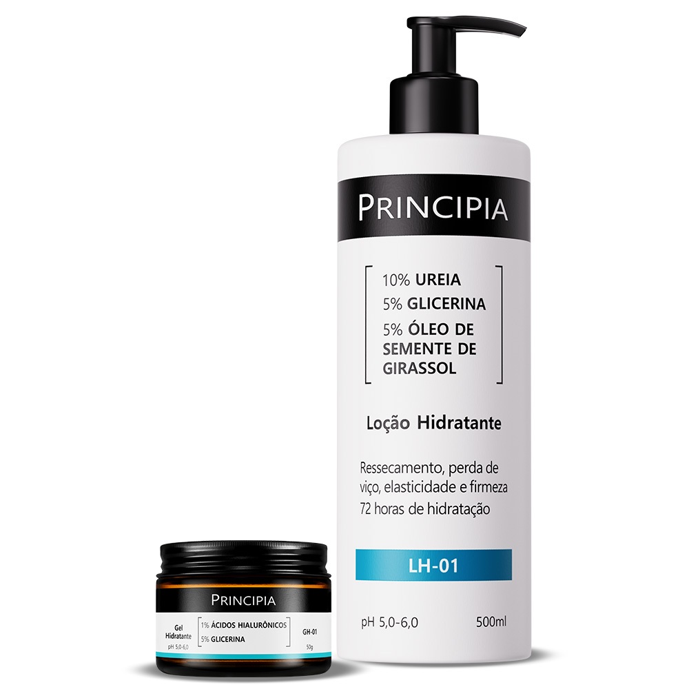 Principia kit Inverno Intenso peles sensíveis- Gel Hidratante + Loção Hidratante (500 mls) - Beauty