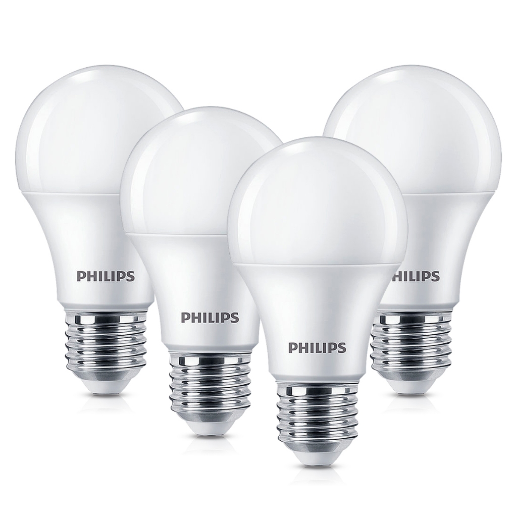 Kit 4 Lâmpadas Led Bulbo A55 9w Bivolt E27 3000K Luz Amarela em Oferta na Shopee