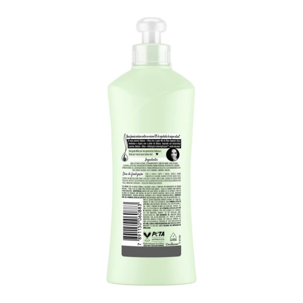 Detalhes do Creme para Pentear Seda Babosa Oleos 300ml