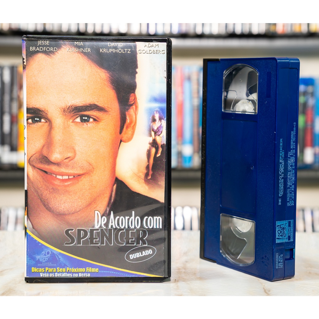 VHS De Acordo Com Spencer - DUBLADO - Jesse Bradford Mia Kirshner Adam Goldberg - Original - Fita de Vídeo Filme