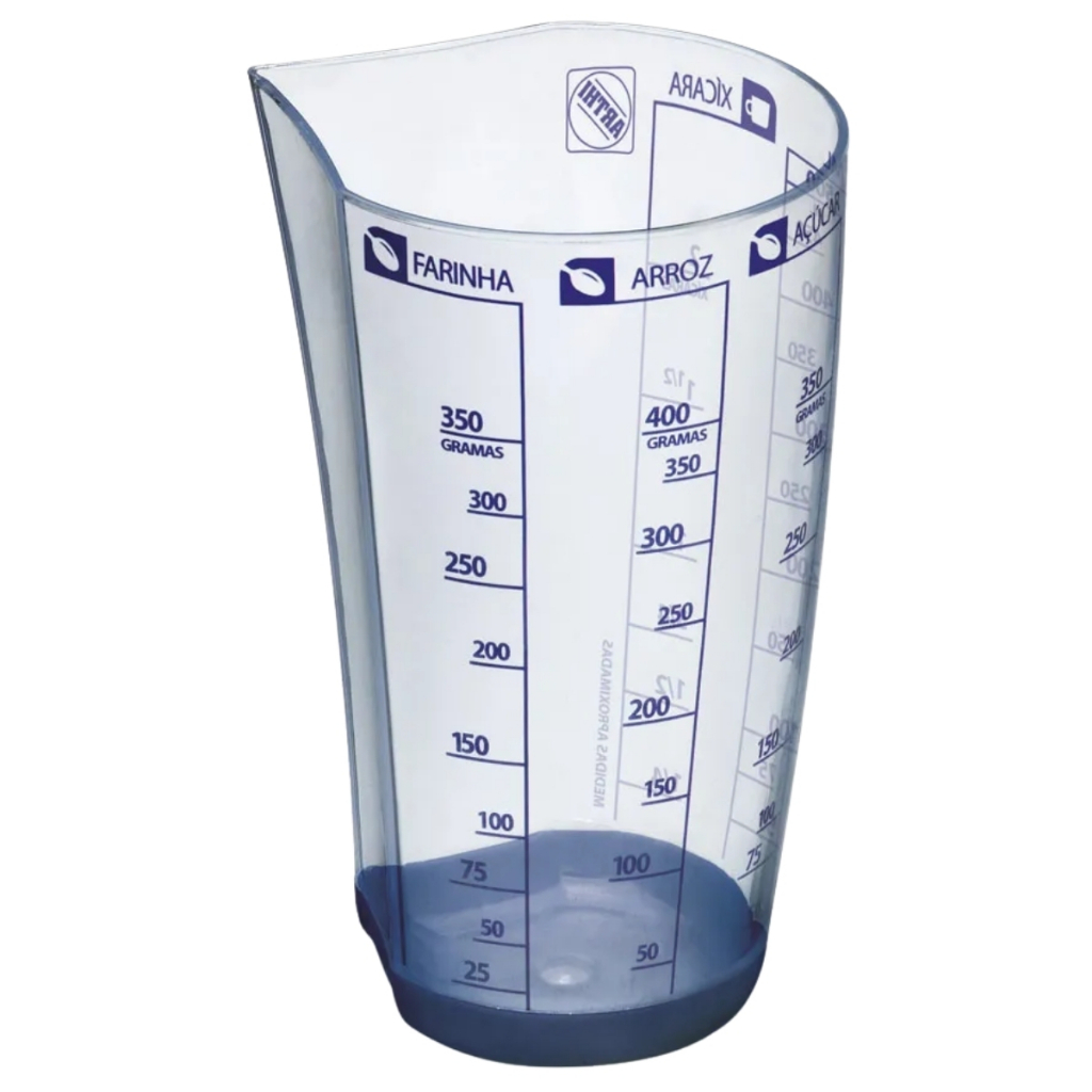 Copo Medidor Graduado Com Base Emborrachada 5 Medidas 500ml  Arthi em Oferta na Shopee