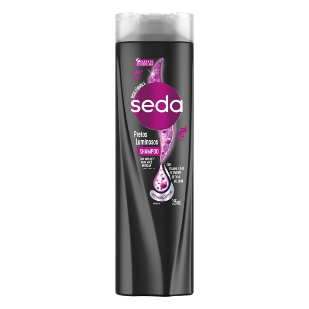 Shampoo Seda Pretos Luminosos 325ml em Oferta na Shopee