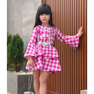 Conjunto Boho Chique Infantil Menina Com Cinto em Oferta na Shopee