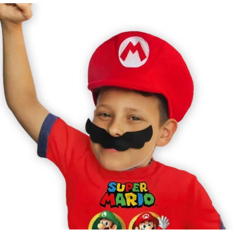 Boina Mario Bros em feltro