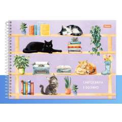 Caderno Desenho 80 folhas FurFriends Foroni
