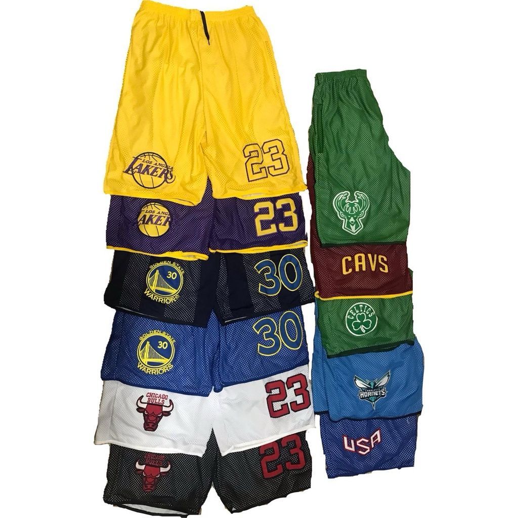 kit 5 Bermuda Shorts Basquete com Bolso Academia Lazer Sports