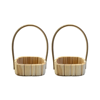 KIT COM 2 UNIDADES DE CESTA FRALDEIRA OVAL, MADEIRA PINUS, ANIVERSÁRIO, PÁSCOA, DIA DAS MÃES, PAIS, NAMORADOS, NATAL