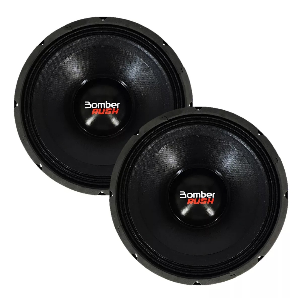 Par Alto Falante Woofer Bomber Rush 12 Pol 1000W Rms 4 Ohms em Oferta na Shopee