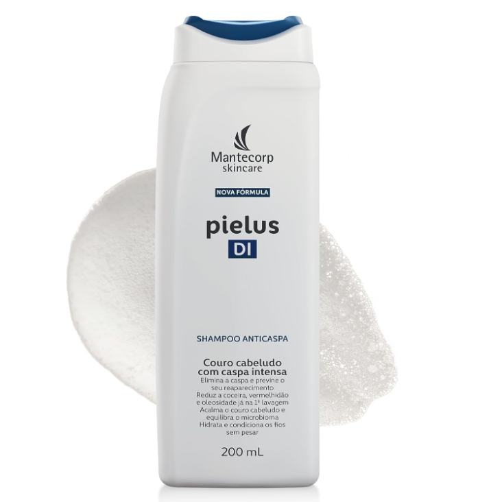 Mantecorp Shampoo Anticaspa Pielus DI 200ml – Limpeza Profunda e Alívio Imediato
