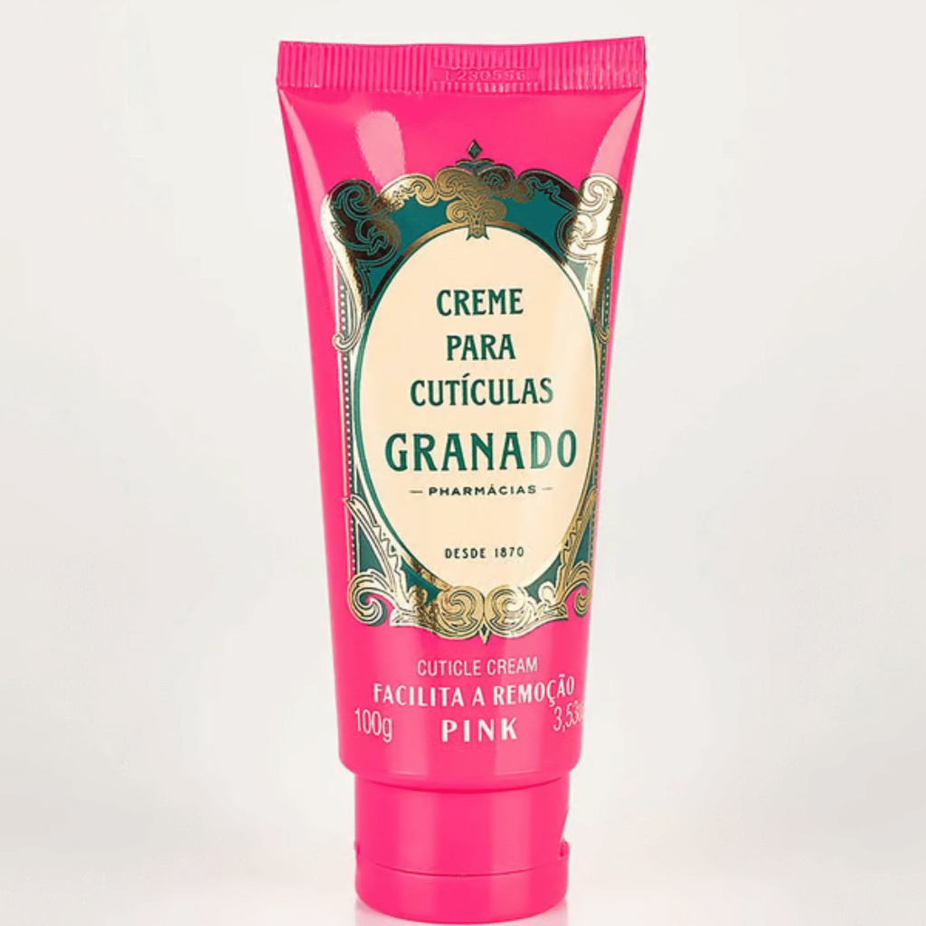 Creme para Cutículas Granado PINK 100G Facilita Remoção Sem Parabenos Unhas Nails Hidratação