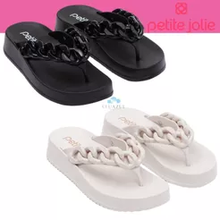 Tamanco Chinelo Feminino Petite Jolie Corrente Conforto Estiloso PJ7225