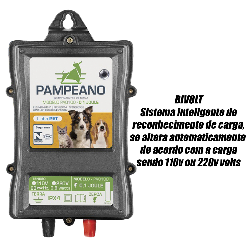 Kit 13 Hastes, Eletrificador E Fio Cerca Elétrica Cães Gatos — imagem 2 de 2