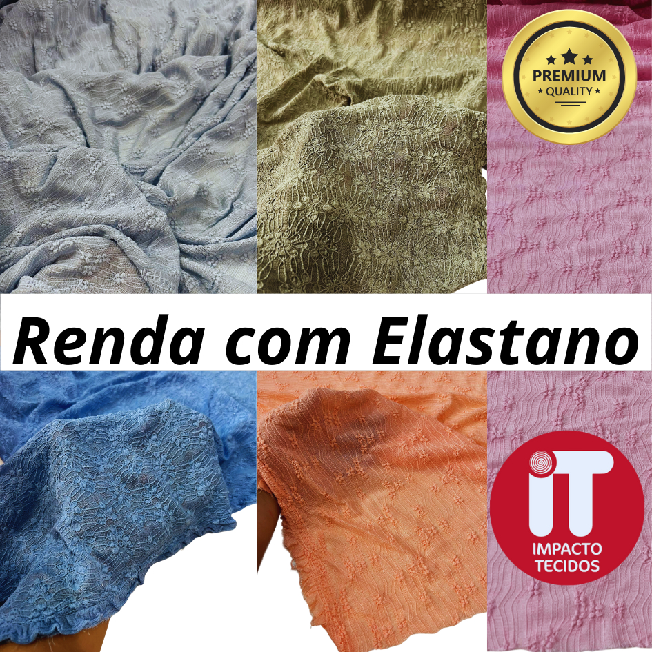Tecido Renda Com elastano (1mt x 1,50mt) Renda de poliamida com lycra em Oferta na Shopee