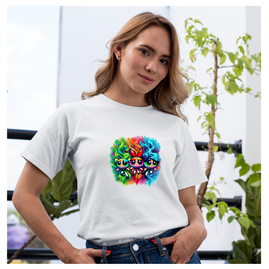 Camisa Camiseta Blusa Streetwear Masculina Feminina Malha Algodao Basica 3 Super Poderosas